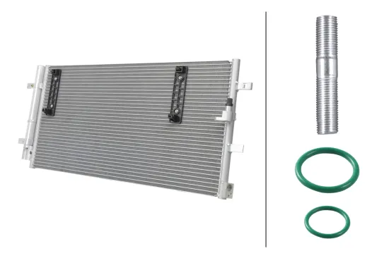 Kondensator, Klimaanlage HELLA 8FC 366 221-321 Bild Kondensator, Klimaanlage HELLA 8FC 366 221-321