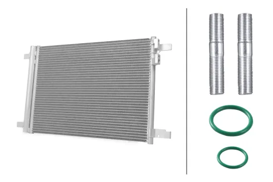 Kondensator, Klimaanlage HELLA 8FC 366 221-401 Bild Kondensator, Klimaanlage HELLA 8FC 366 221-401