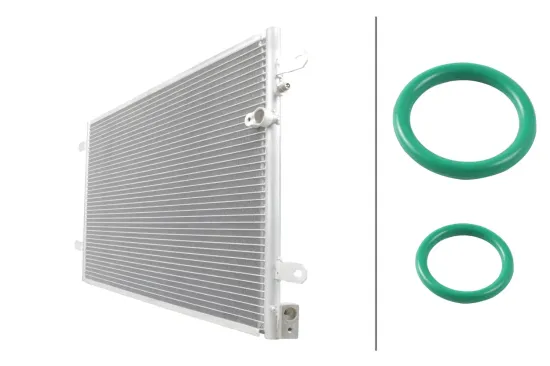 Kondensator, Klimaanlage HELLA 8FC 366 221-501 Bild Kondensator, Klimaanlage HELLA 8FC 366 221-501