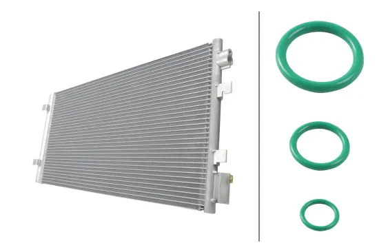 Kondensator, Klimaanlage HELLA 8FC 366 221-731 Bild Kondensator, Klimaanlage HELLA 8FC 366 221-731