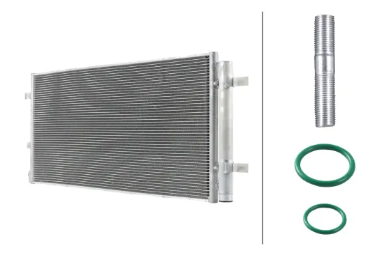 Kondensator, Klimaanlage HELLA 8FC 366 221-771 Bild Kondensator, Klimaanlage HELLA 8FC 366 221-771