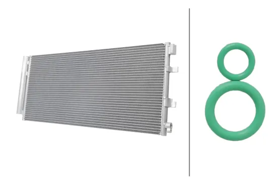 Kondensator, Klimaanlage HELLA 8FC 366 222-771 Bild Kondensator, Klimaanlage HELLA 8FC 366 222-771