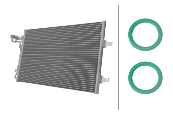 Kondensator, Klimaanlage HELLA 8FC 366 222-911 Bild Kondensator, Klimaanlage HELLA 8FC 366 222-911