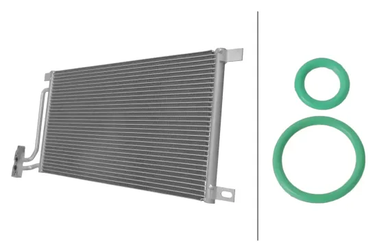 Kondensator, Klimaanlage HELLA 8FC 366 222-921 Bild Kondensator, Klimaanlage HELLA 8FC 366 222-921
