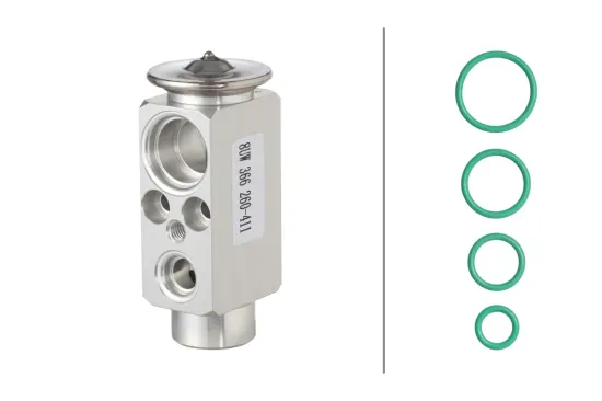 Expansionsventil, Klimaanlage HELLA 8UW 366 260-411 Bild Expansionsventil, Klimaanlage HELLA 8UW 366 260-411