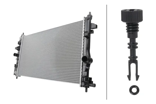 Kühler, Motorkühlung HELLA 8MK 366 301-091 Bild Kühler, Motorkühlung HELLA 8MK 366 301-091
