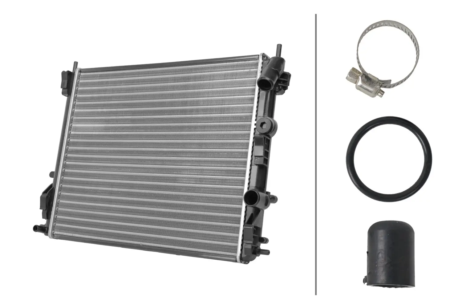 Kühler, Motorkühlung HELLA 8MK 366 301-591