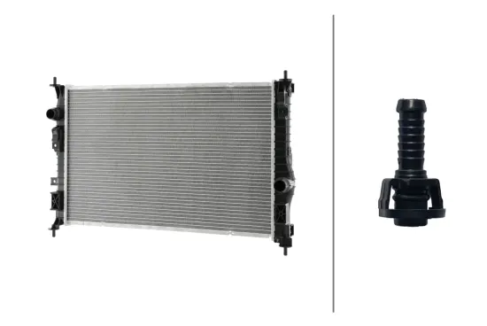 Kühler, Motorkühlung HELLA 8MK 366 301-731 Bild Kühler, Motorkühlung HELLA 8MK 366 301-731