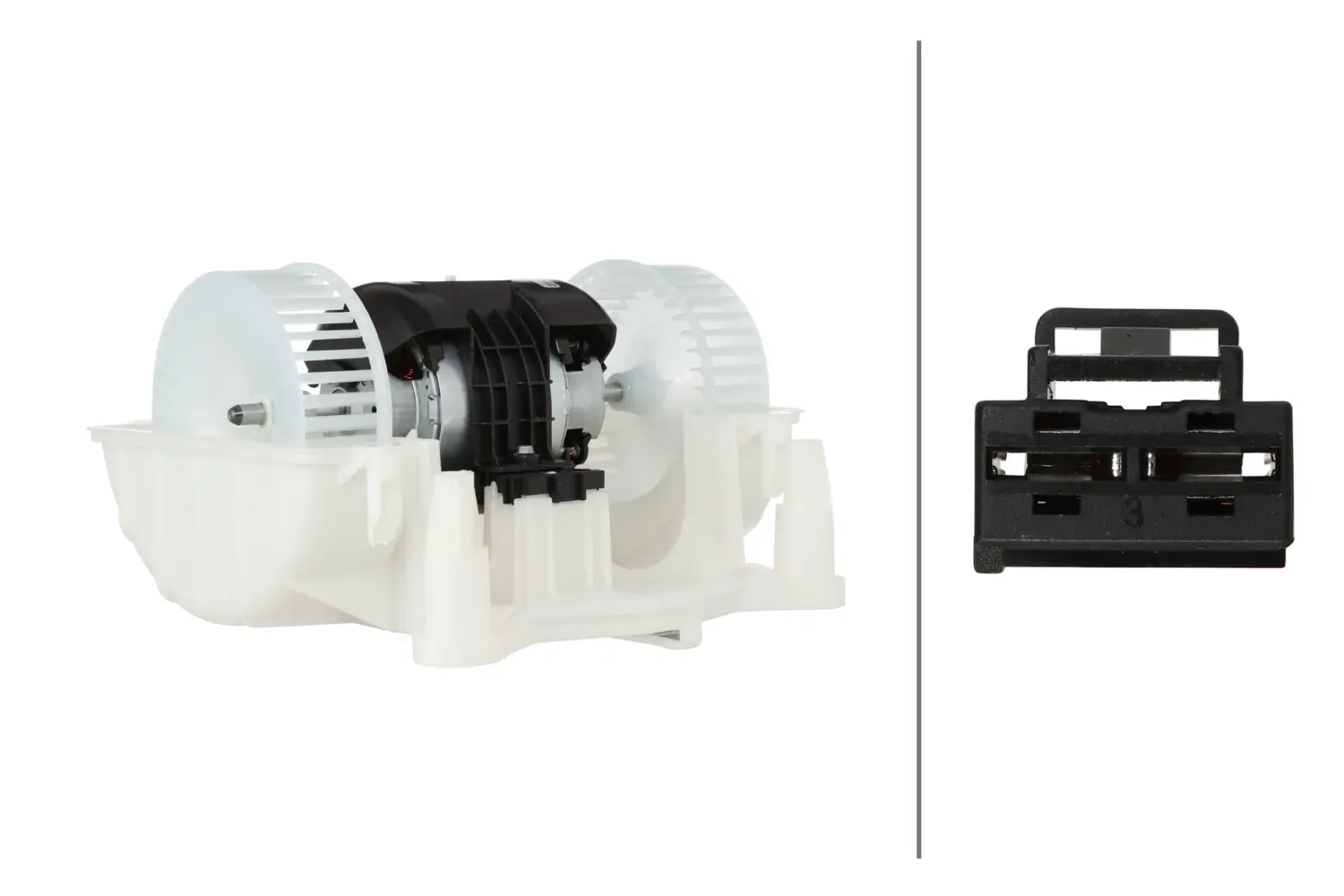 Innenraumgebläse 12 V HELLA 8EW 366 400-391