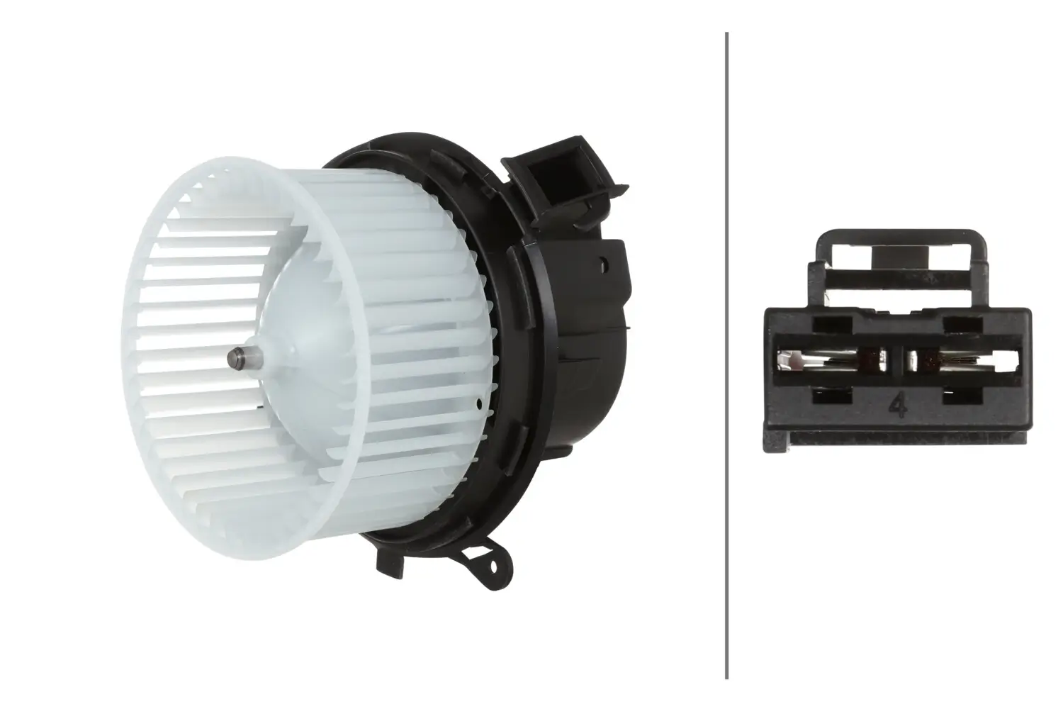 Innenraumgebläse 12 V HELLA 8EW 366 400-401