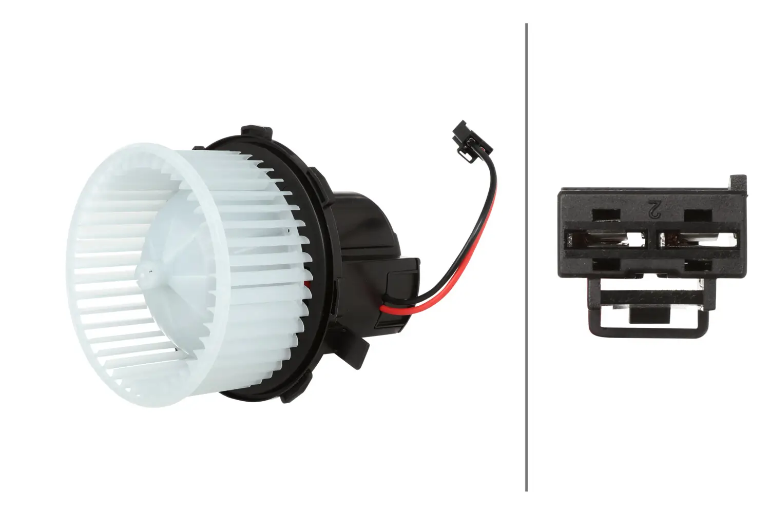 Innenraumgebläse 12 V HELLA 8EW 366 400-481