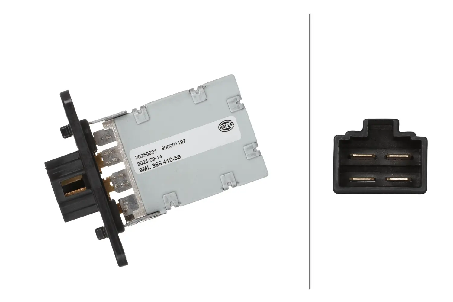 Widerstand, Innenraumgebläse 12 V HELLA 9ML 366 410-591