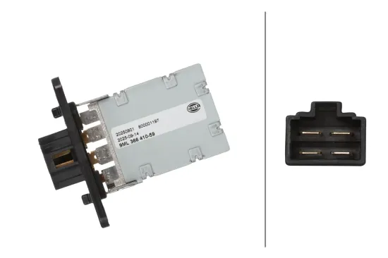 Widerstand, Innenraumgebläse 12 V HELLA 9ML 366 410-591 Bild Widerstand, Innenraumgebläse 12 V HELLA 9ML 366 410-591