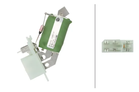 Widerstand, Innenraumgebläse 12 V HELLA 9ML 366 410-621 Bild Widerstand, Innenraumgebläse 12 V HELLA 9ML 366 410-621