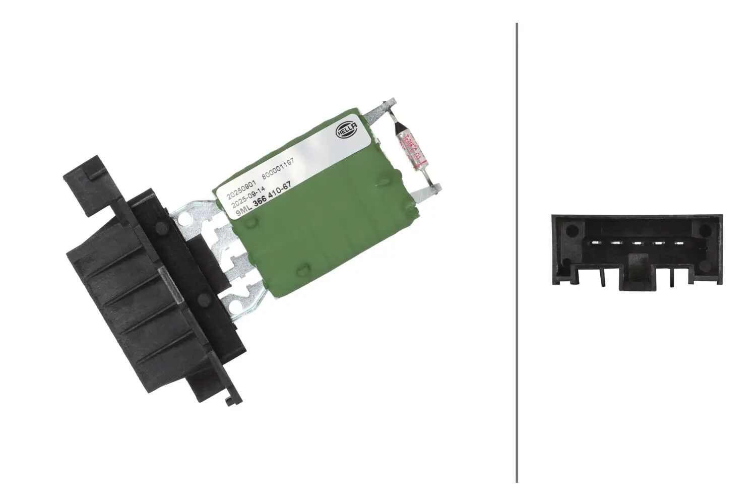 Widerstand, Innenraumgebläse 12 V HELLA 9ML 366 410-671