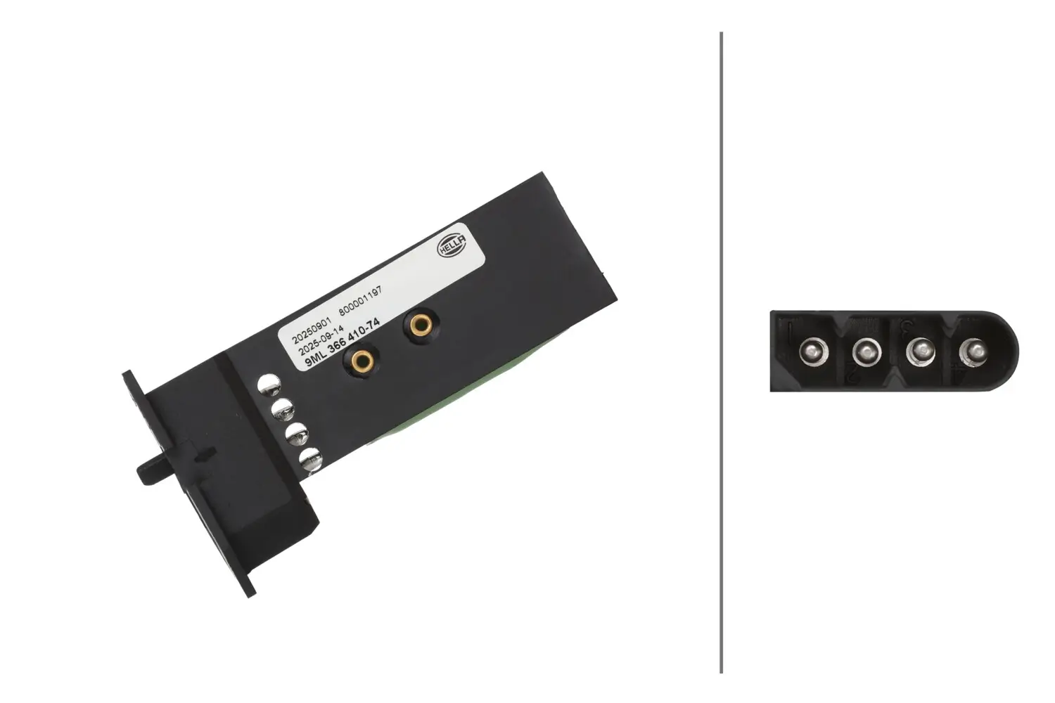 Widerstand, Innenraumgebläse 12 V HELLA 9ML 366 410-741