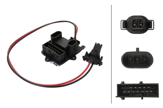 Widerstand, Innenraumgebläse 12 V HELLA 9ML 366 410-751 Bild Widerstand, Innenraumgebläse 12 V HELLA 9ML 366 410-751