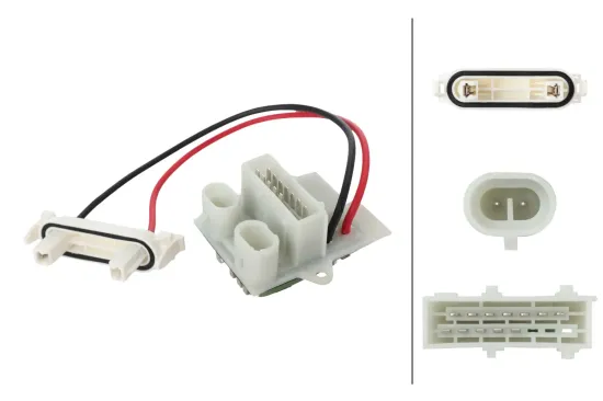 Widerstand, Innenraumgebläse 12 V HELLA 9ML 366 410-781 Bild Widerstand, Innenraumgebläse 12 V HELLA 9ML 366 410-781