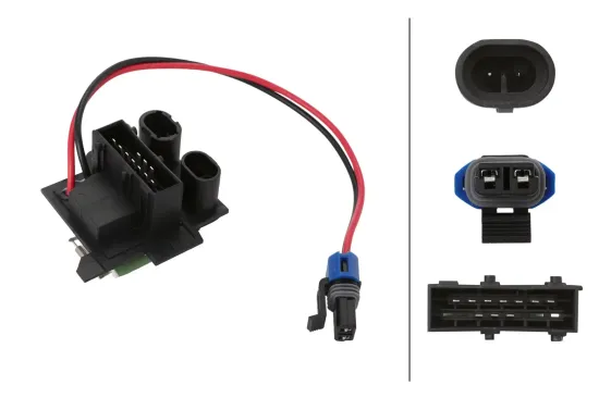 Widerstand, Innenraumgebläse 12 V HELLA 9ML 366 410-811 Bild Widerstand, Innenraumgebläse 12 V HELLA 9ML 366 410-811