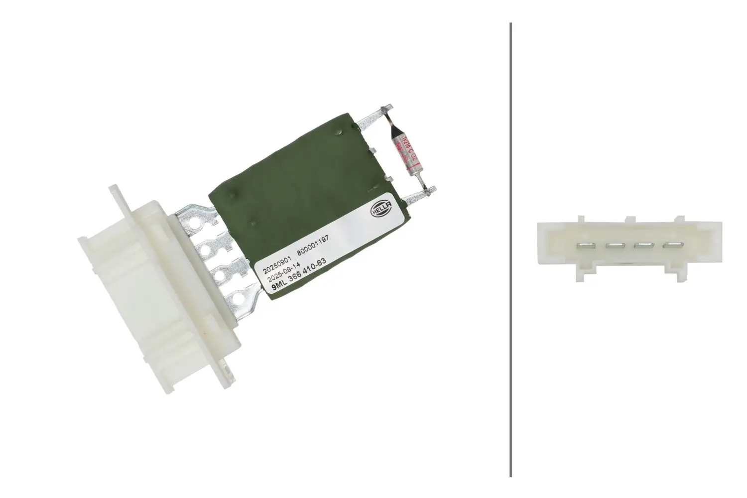 Widerstand, Innenraumgebläse 12 V HELLA 9ML 366 410-831