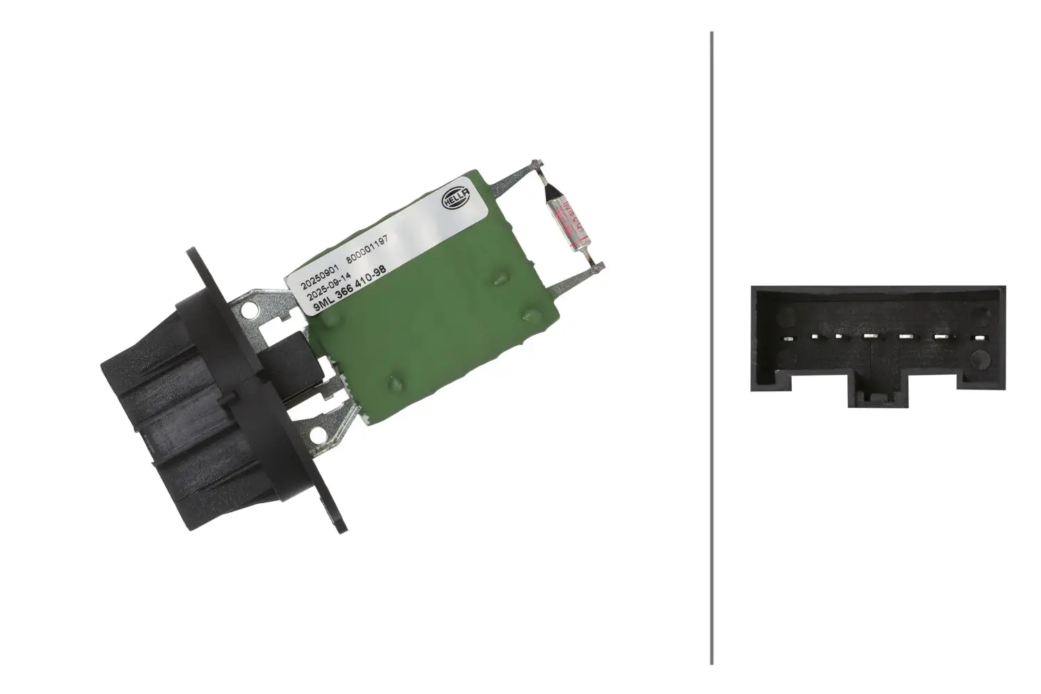 Widerstand, Innenraumgebläse 12 V HELLA 9ML 366 410-981