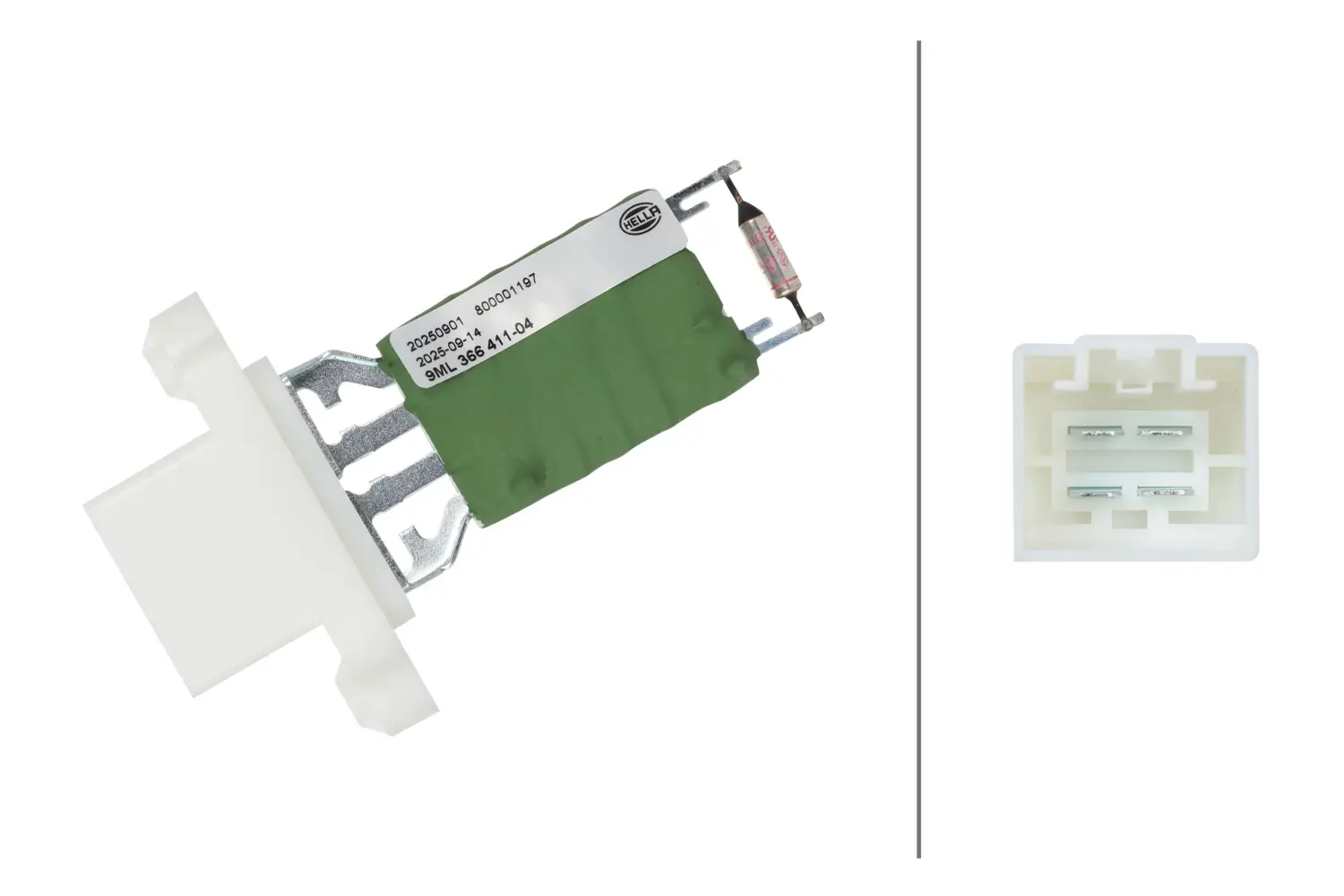 Widerstand, Innenraumgebläse 12 V HELLA 9ML 366 411-041