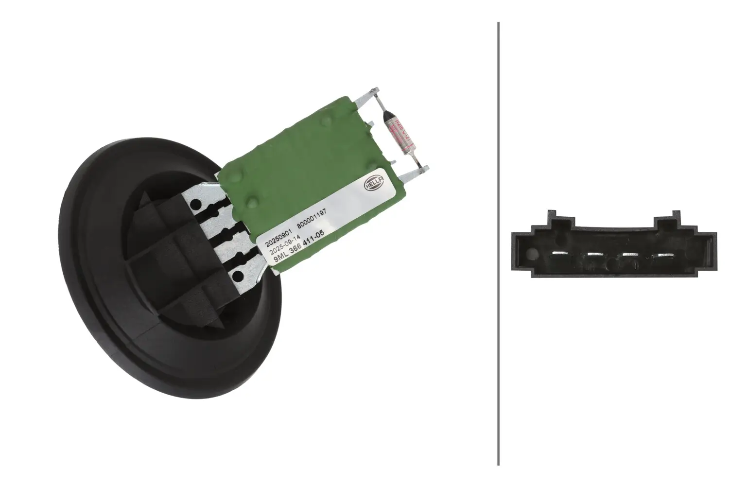 Widerstand, Innenraumgebläse 12 V HELLA 9ML 366 411-051