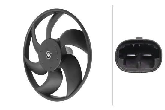 Lüfter, Motorkühlung 12 V HELLA 8EW 366 420-021 Bild Lüfter, Motorkühlung 12 V HELLA 8EW 366 420-021