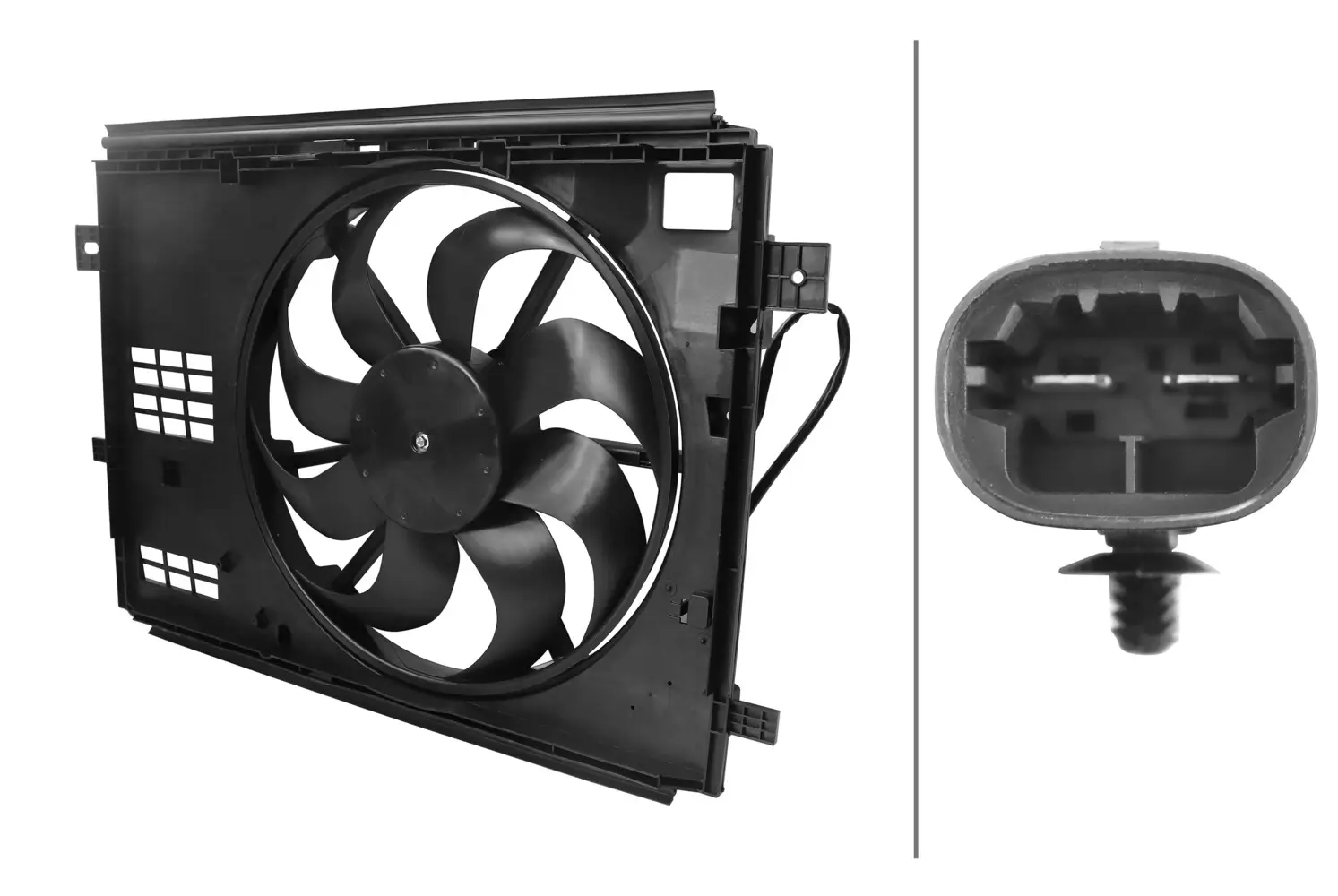 Lüfter, Motorkühlung 12 V HELLA 8EW 366 420-041