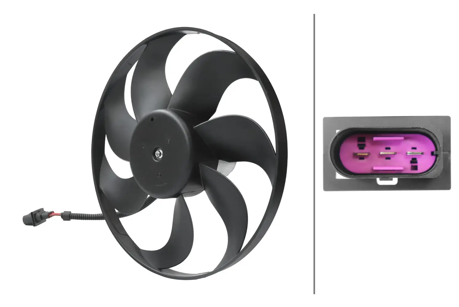 Lüfter, Motorkühlung 12 V HELLA 8EW 366 420-081