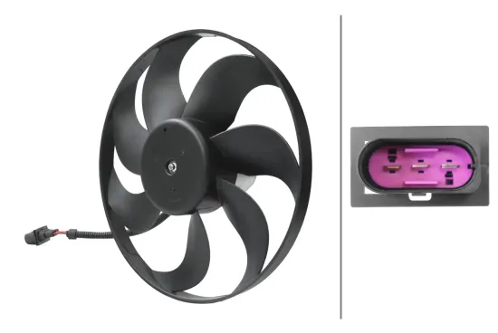 Lüfter, Motorkühlung 12 V HELLA 8EW 366 420-081 Bild Lüfter, Motorkühlung 12 V HELLA 8EW 366 420-081