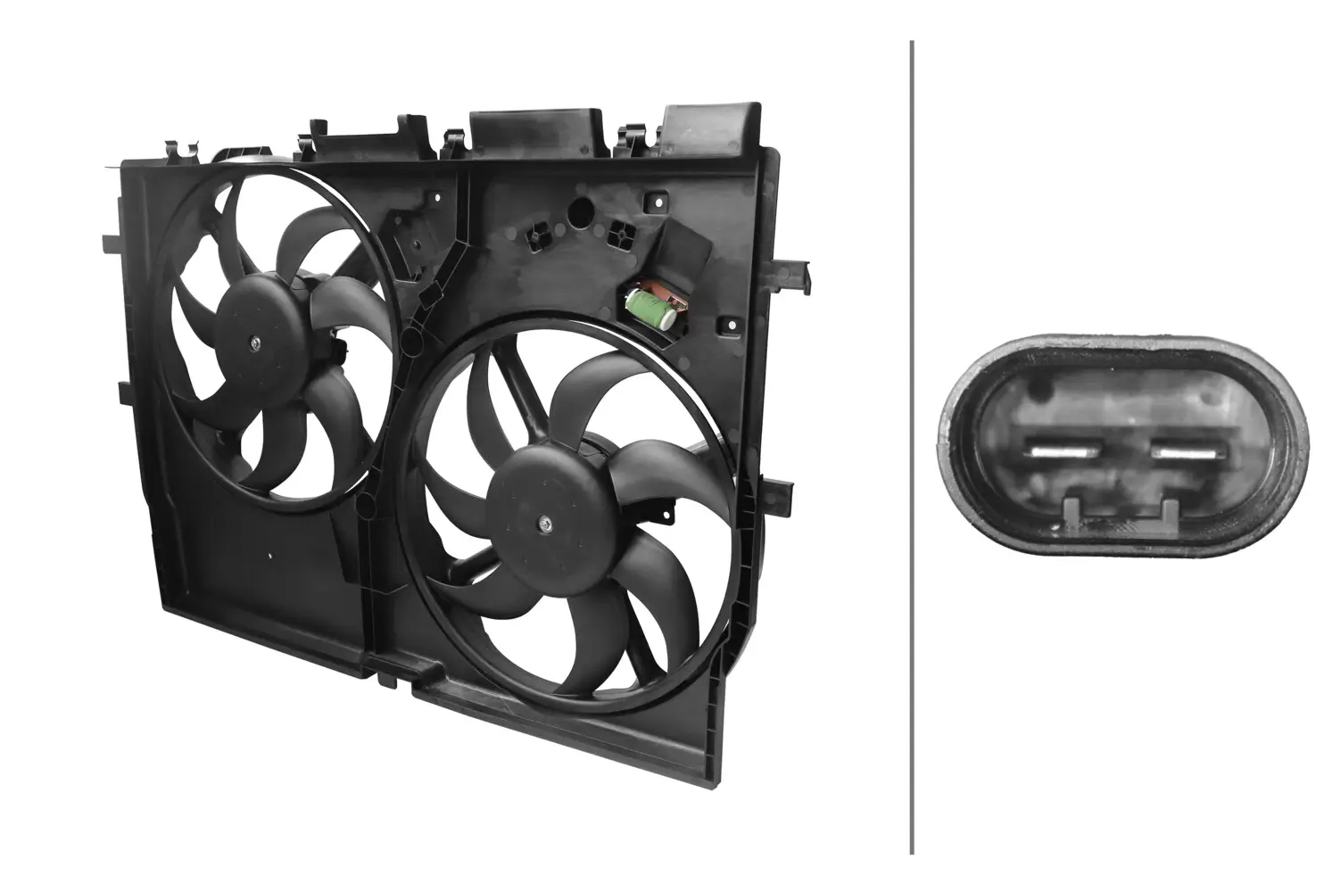 Lüfter, Motorkühlung 12 V HELLA 8EW 366 420-181