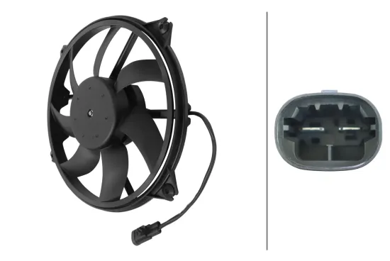 Lüfter, Motorkühlung 12 V HELLA 8EW 366 420-201 Bild Lüfter, Motorkühlung 12 V HELLA 8EW 366 420-201