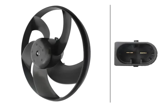 Lüfter, Motorkühlung 12 V HELLA 8EW 366 420-251 Bild Lüfter, Motorkühlung 12 V HELLA 8EW 366 420-251