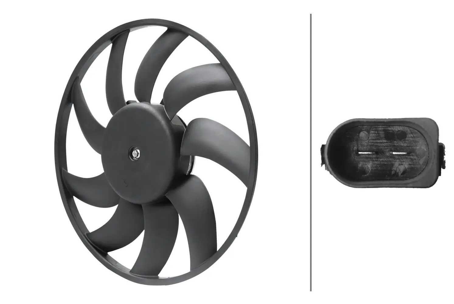 Lüfter, Motorkühlung 12 V HELLA 8EW 366 420-261