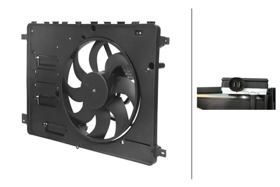 Lüfter, Motorkühlung 12 V HELLA 8EW 366 420-301 Bild Lüfter, Motorkühlung 12 V HELLA 8EW 366 420-301