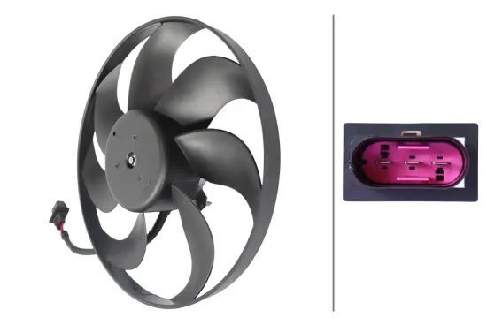 Lüfter, Motorkühlung 12 V HELLA 8EW 366 420-311 Bild Lüfter, Motorkühlung 12 V HELLA 8EW 366 420-311