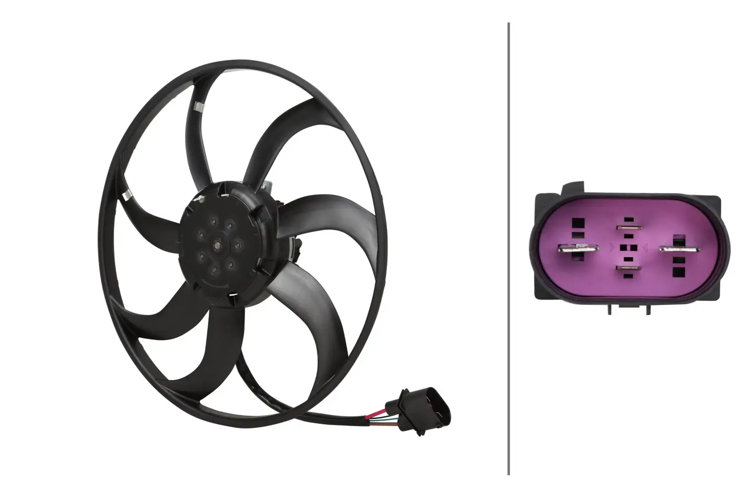 Lüfter, Motorkühlung 12 V HELLA 8EW 366 420-341