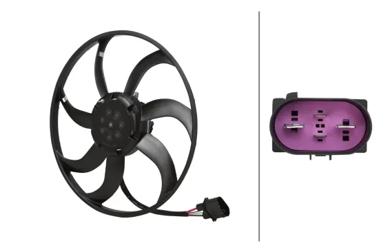 Lüfter, Motorkühlung 12 V HELLA 8EW 366 420-341 Bild Lüfter, Motorkühlung 12 V HELLA 8EW 366 420-341