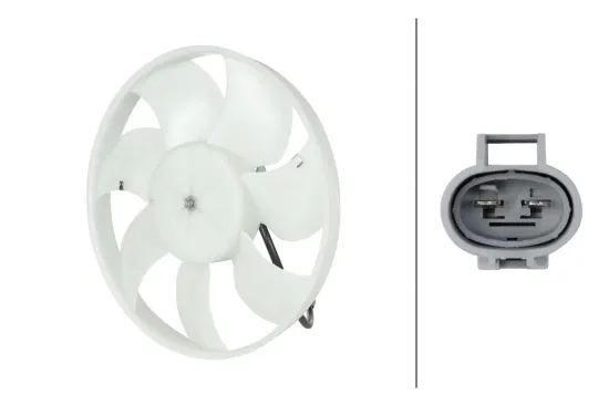 Lüfter, Motorkühlung 12 V HELLA 8EW 366 420-381 Bild Lüfter, Motorkühlung 12 V HELLA 8EW 366 420-381