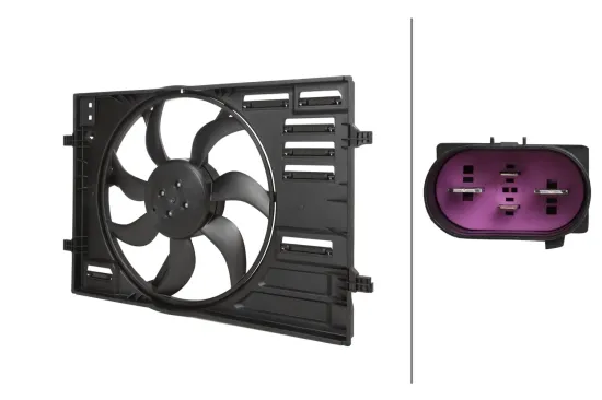 Lüfter, Motorkühlung 12 V HELLA 8EW 366 420-401 Bild Lüfter, Motorkühlung 12 V HELLA 8EW 366 420-401