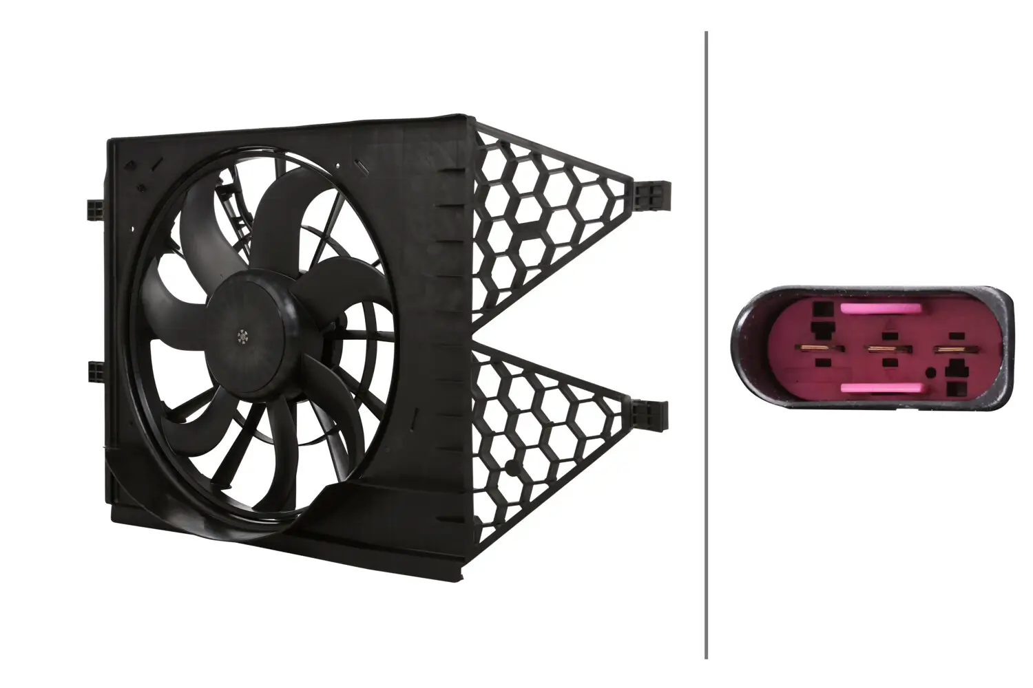 Lüfter, Motorkühlung 12 V HELLA 8EW 366 420-411