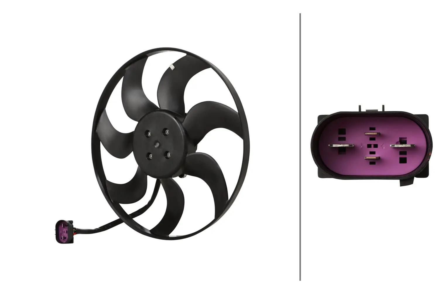 Lüfter, Motorkühlung 12 V HELLA 8EW 366 420-421