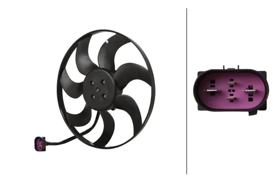 Lüfter, Motorkühlung 12 V HELLA 8EW 366 420-421 Bild Lüfter, Motorkühlung 12 V HELLA 8EW 366 420-421