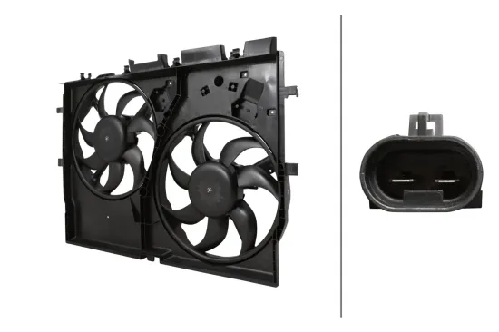 Lüfter, Motorkühlung 12 V HELLA 8EW 366 420-491 Bild Lüfter, Motorkühlung 12 V HELLA 8EW 366 420-491