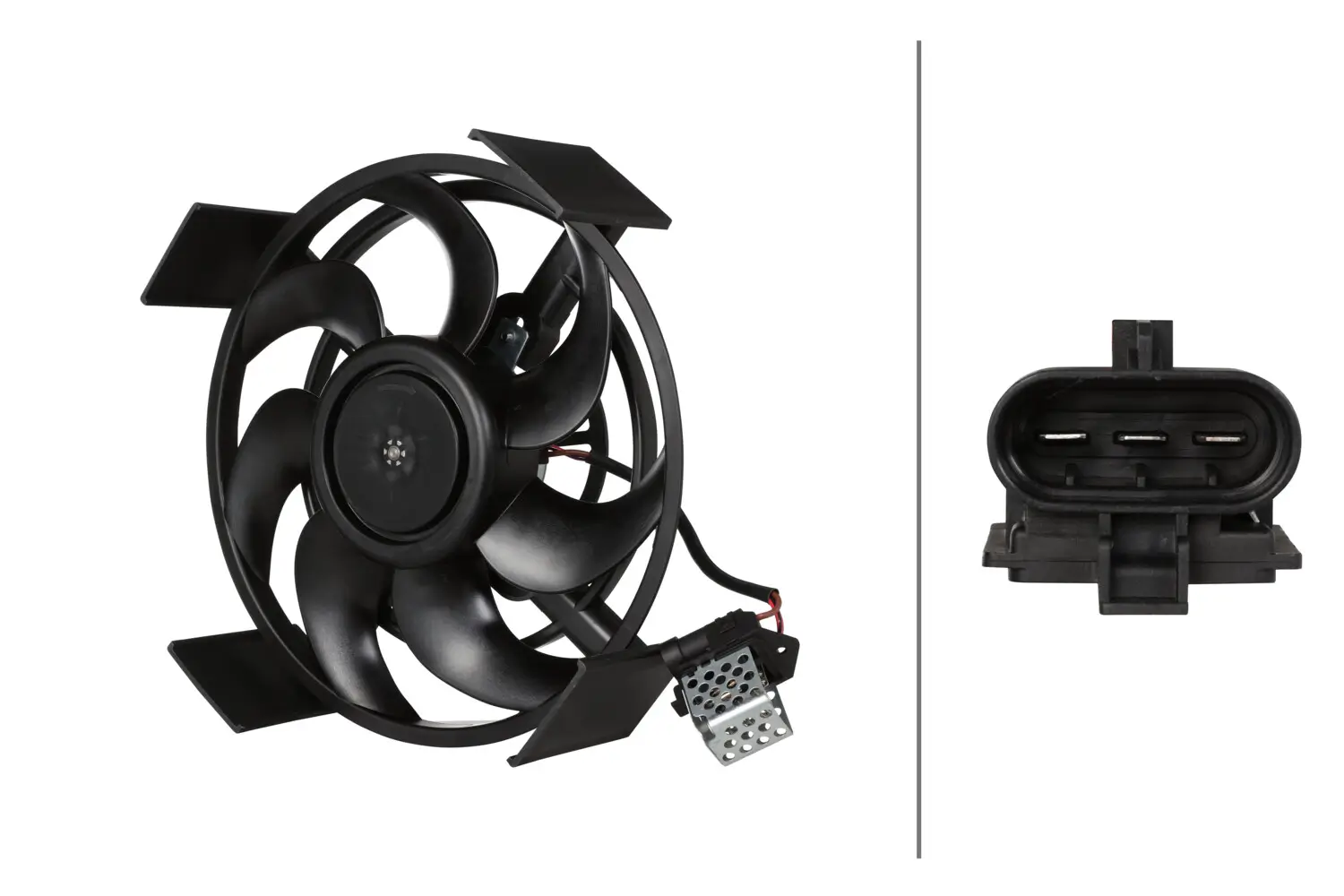 Lüfter, Motorkühlung 12 V HELLA 8EW 366 420-581