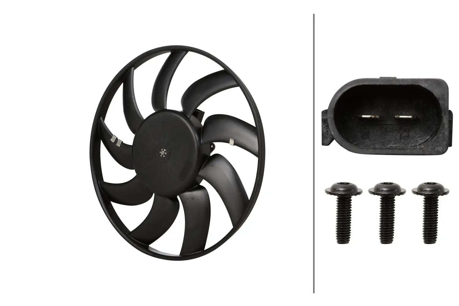 Lüfter, Motorkühlung 12 V HELLA 8EW 366 420-601