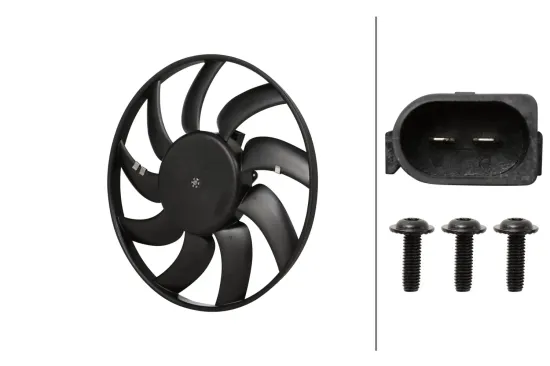 Lüfter, Motorkühlung 12 V HELLA 8EW 366 420-601 Bild Lüfter, Motorkühlung 12 V HELLA 8EW 366 420-601