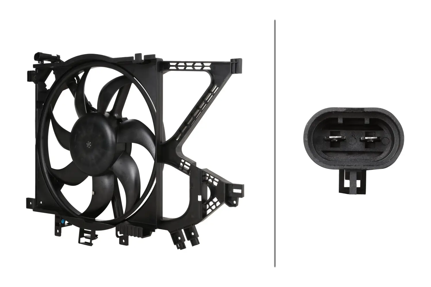 Lüfter, Motorkühlung 12 V HELLA 8EW 366 421-341