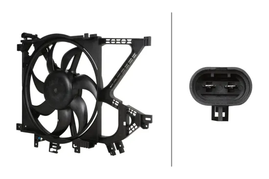 Lüfter, Motorkühlung 12 V HELLA 8EW 366 421-341 Bild Lüfter, Motorkühlung 12 V HELLA 8EW 366 421-341